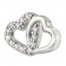 Silberdream SilberDream Glitzer Ohrstecker Herzen Zirkonia weiß 925 Silber Ohrring GSO507W Günstiger Verkauf