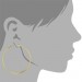 Silberdream GoldDream Creole Simply 55mm Ohrring 333 Gelbgold Echtschmuck GDO0006Y Fabrikverkauf
