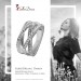 Silberdream SilberDream Ring Bandring gedreht Zirkonia weiß Gr.60 aus 925er Silber SDR411W60 Heißer Verkauf