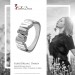 Silberdream SilberDream Ring Relief Zirkonia weiß Gr.58 aus 925er Silber Damen SDR412W58 Neueste Mode