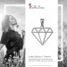 Silberdream SilberDream Kettenanhänger Diamant Form Anhänger für Damen 925er Silber SDH8200J Tiefpreis