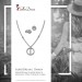 Silberdream SilberDream Schmuck Set Kette und Ohrringe Rund Zirkonia 925er Silber GSS411W Lagerräumung