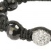 Silberdream SilberDream Shamballa Armband schwarz 925 Sterling Silber Kugel SDA032 Neueste Stile