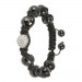 Silberdream SilberDream Shamballa Armband schwarz 925 Sterling Silber Kugel SDA032 Neueste Stile