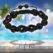 Silberdream SilberDream Shamballa Armband Glas schwarz 14 geschliffene Kugeln SDA914 Nur noch ein Tag übrig