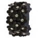 Silberdream SilberDream Lederarmband braun Glitzer Blumen Damen Armband LA5668B zollfrei