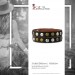 Silberdream SilberDream Nieten-Lederarmband Wickeloptik dunkelbraun Damen Leder Band LAP088N Schlussverkauf