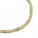 Silberdream GoldDream Armband Panzer Plättchen bicolor 333 Gold Damen 19cm GDA0129T Großer Ausverkauf