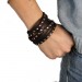 Silberdream SilberDream Lederarmband brown Damen Leder Armband LA2250B Super Sparpreis