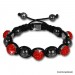Silberdream Glitzerkugel rot für Sterlinx London Shamballa Armband SHB00R Kostenloser Versand international