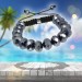 Silberdream SilberDream Shamballa Armband Glas schwarz 18 geschliffene Kugeln SDA912 Im Verkauf