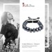 Silberdream SilberDream Shamballa Armband Glas schwarz 18 geschliffene Kugeln SDA912 Im Verkauf