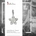 Silberdream SilberDream 925 Charm Blume weiß Armband Ketten Anhänger FC4117 Osterangebot