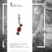 Silberdream SilberDream Glitzer Charm Bonbon rot Zirkonia Kristalle Anhänger GSC576R Top Angebot