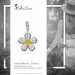Silberdream SilberDream 925 Charm Blume weiß Armband Ketten Anhänger FC4119 Riesige Ersparnisse