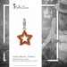 Silberdream SilberDream Glitzer Charm Stern offen orange Zirkonia Kristalle GSC556O Letzte 3 Tage