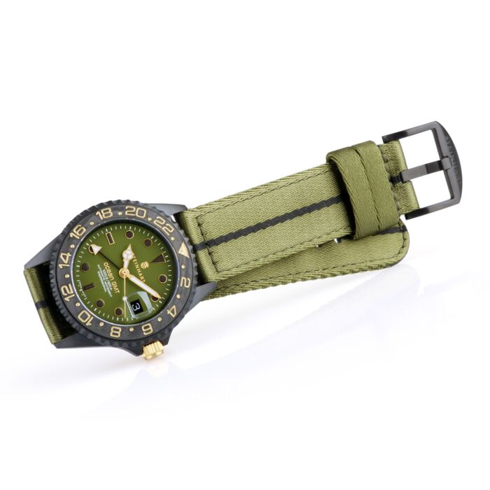 Steinhart Ocean 39 GMT black MILITARY khaki Taucheruhr Letzter Tag