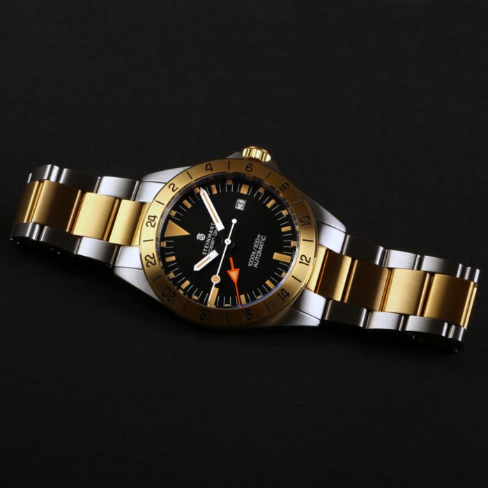 Steinhart Ocean One vintage GMT two-tone Sonderangebot der Fabrik