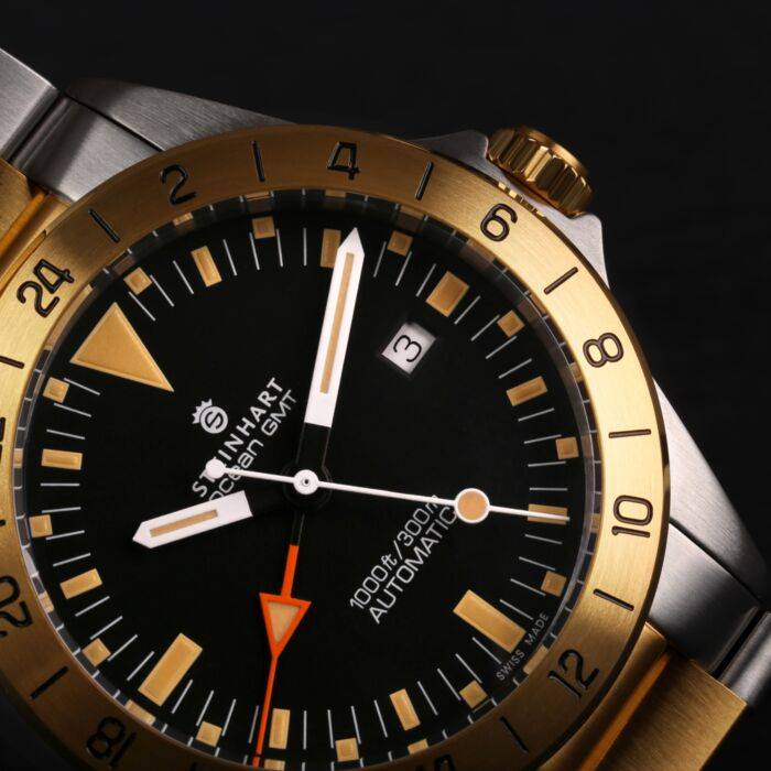 Steinhart Ocean One vintage GMT two-tone Sonderangebot der Fabrik