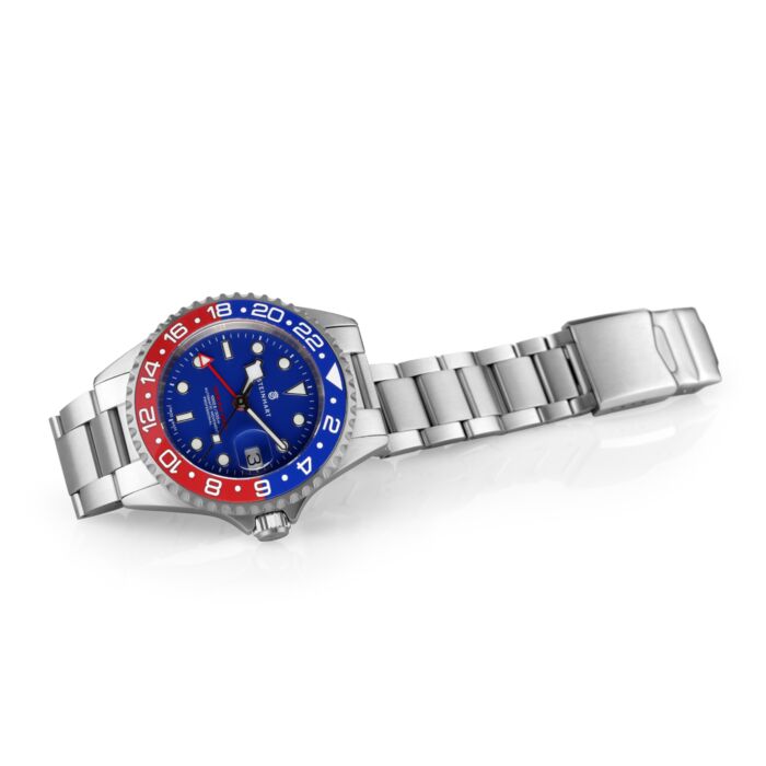 Steinhart Ocean One GMT BLUE-RED Ceramic blue dial Vierteljährliche Förderung