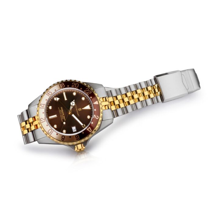 Steinhart Ocean 39 GMT.2 two-tone CHOCOLATE Taucheruhr Nur noch ein Tag übrig