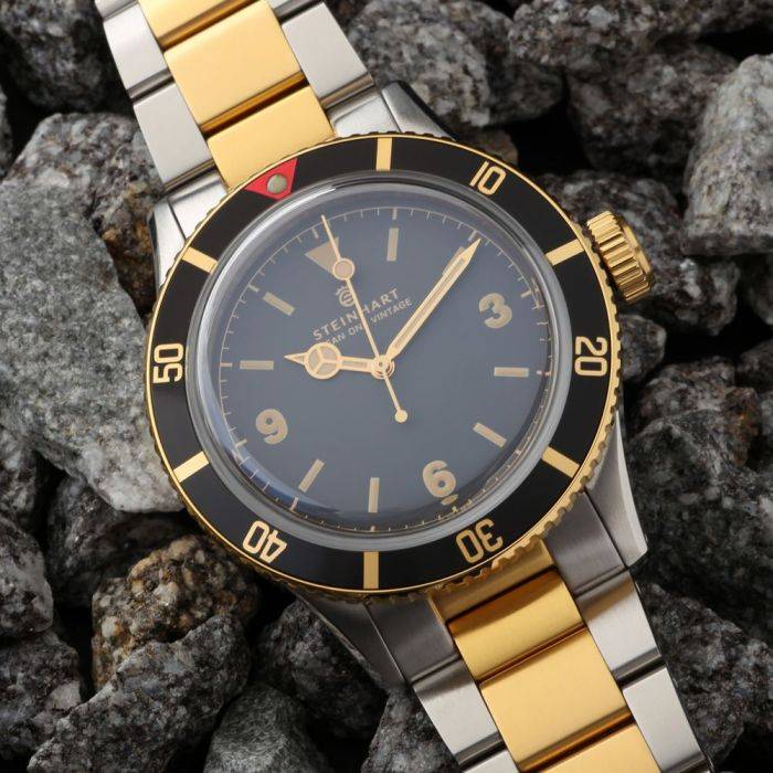 Steinhart Ocean One Vintage two-tone Taucheruhr Super Rabatt