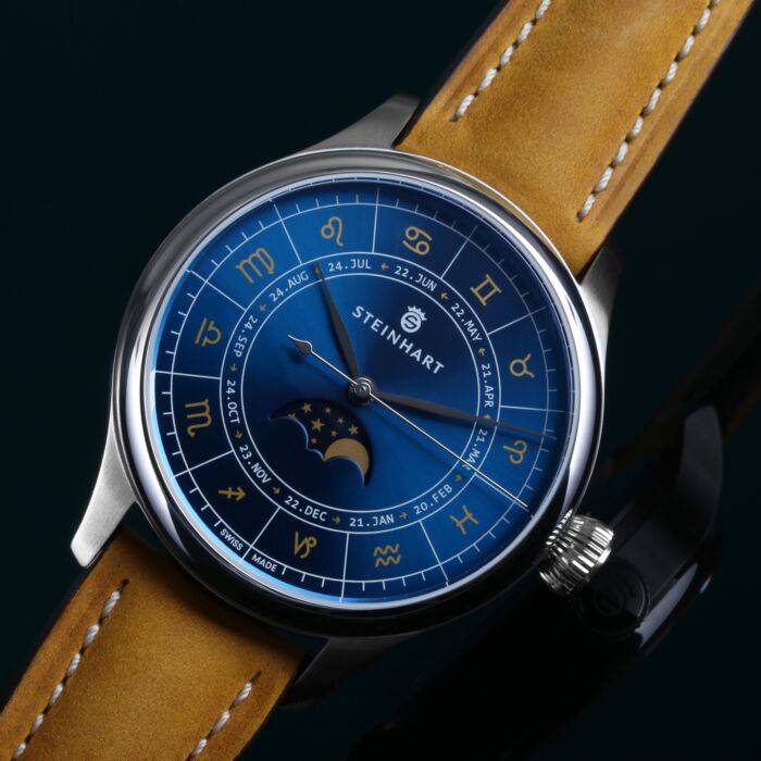 Steinhart Marine 42 Moon Phase Zodiac 50% Rabatt für begrenzte Zeit