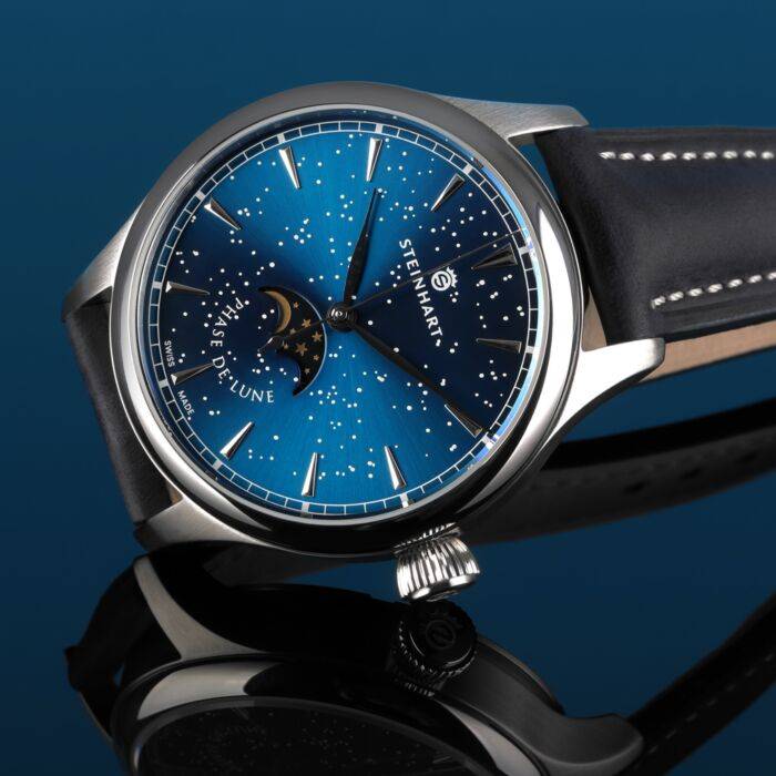 Steinhart Marine 42 Moon Phase Starry Night Rabatte dieses Monats