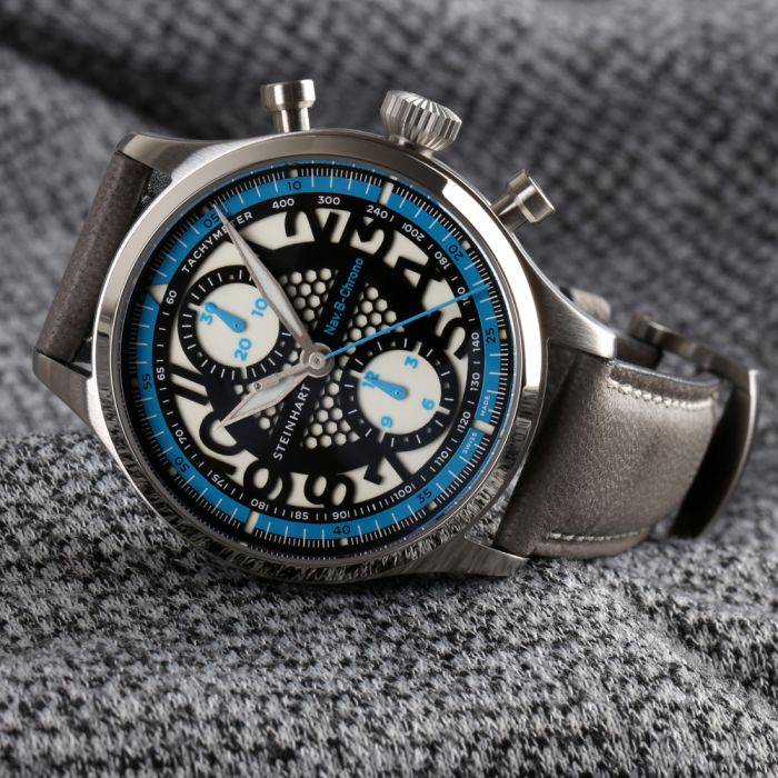 Steinhart NAV.B-CHRONO 42 SKELETON blue Meist gekauft