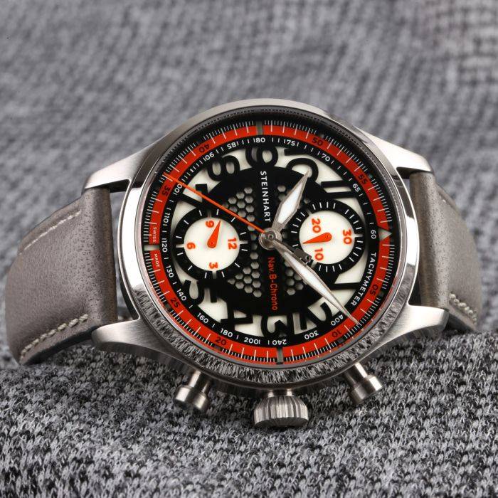 Steinhart NAV.B-CHRONO 42 SKELETON orange Limitierter Zeitrabatt