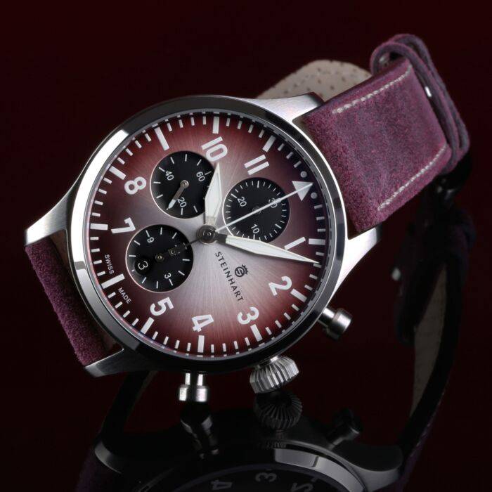 Steinhart Pilot Chronograph 42 red SUMMER EDITION Weihnachtsangebot