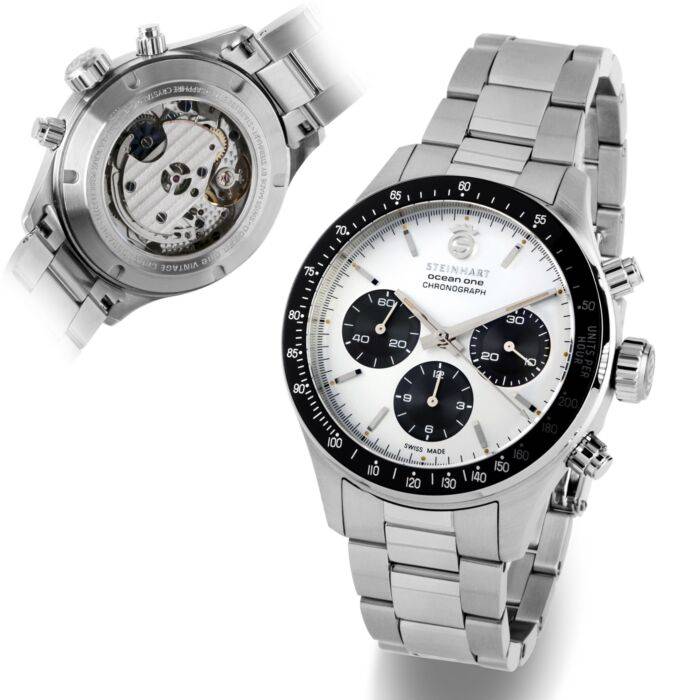 Steinhart Ocean One Vintage Chronograph II silver Saisonale Angebote