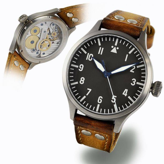 Steinhart Nav B-Uhr 44 Titan A Muster Zentralsekunde Super Sparpreis