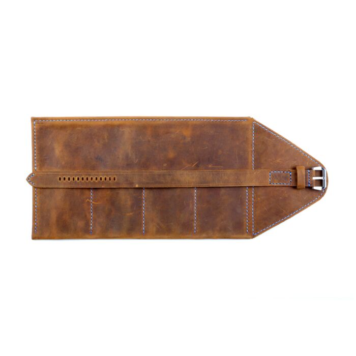 Steinhart Lederrolle braun für 4 Uhren Begrenztes Angebot