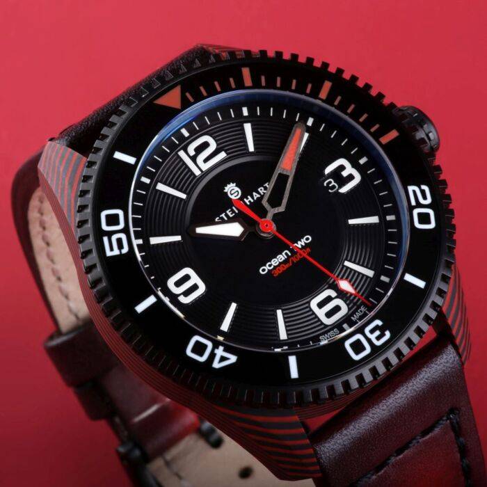Steinhart Ocean 2 premium Carbon Red Taucheruhr Weihnachtsangebot