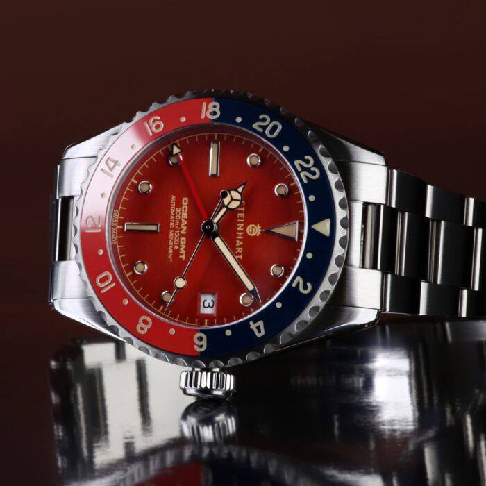 Steinhart Ocean 39 vintage GMT premium red ceramic Osterangebot