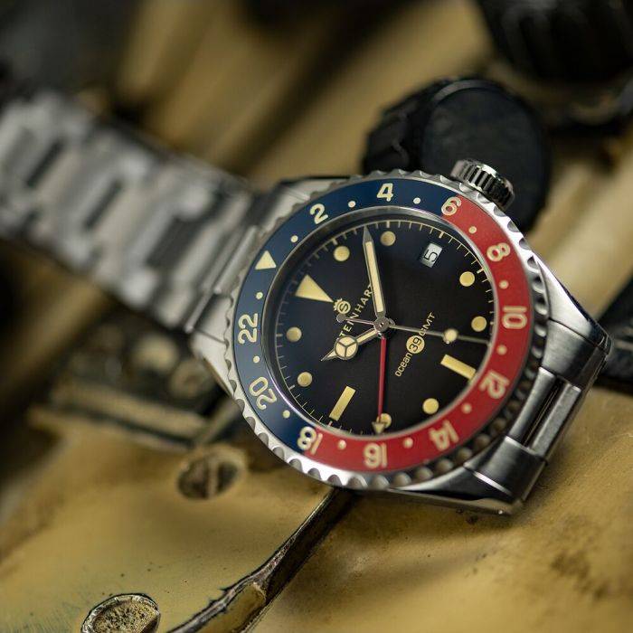 Steinhart Ocean 39 vintage GMT premium BLUE-RED Ceramic Muttertagsangebot