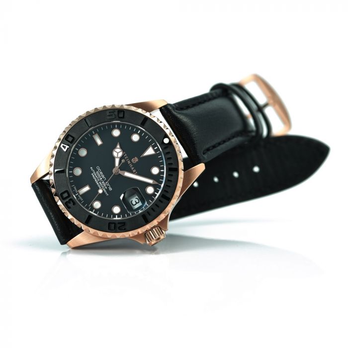 Steinhart Ocean 39 PINK-GOLD Ceramic Taucheruhr Valentinstagsangebot