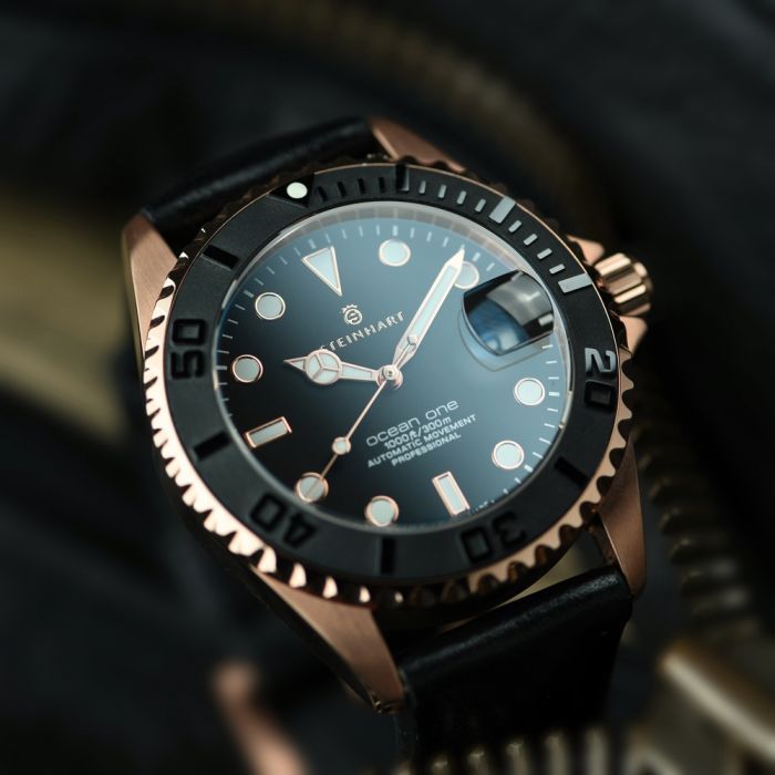 Steinhart Ocean 39 PINK-GOLD Ceramic Taucheruhr Valentinstagsangebot