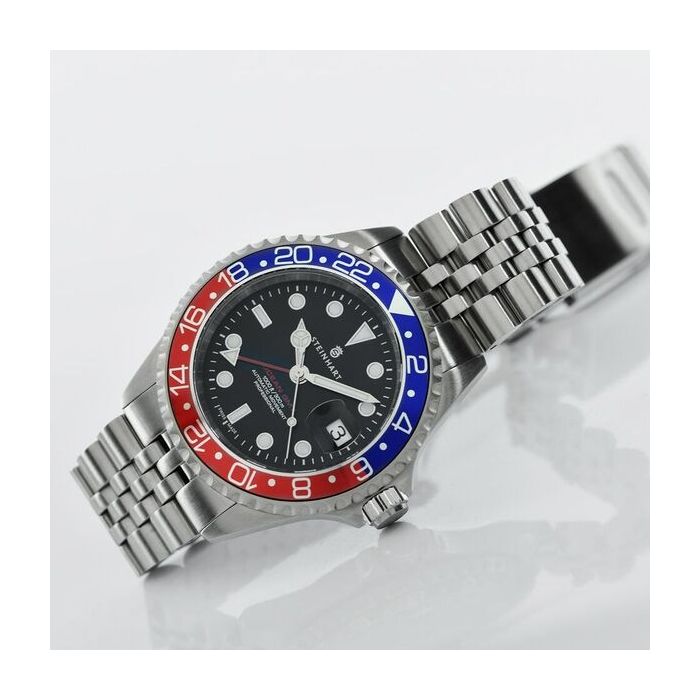 Steinhart Ocean One GMT BLUE-RED.2 Taucheruhr Neueste Mode