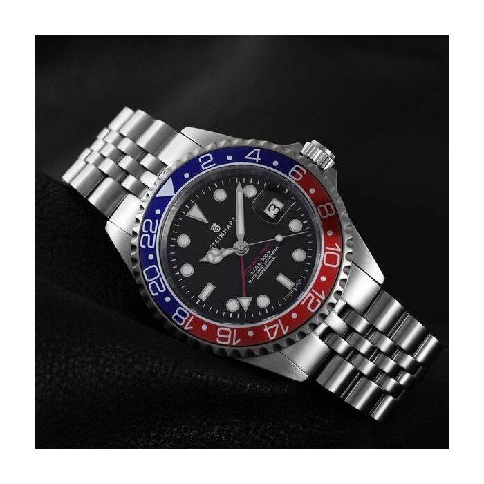 Steinhart Ocean One GMT BLUE-RED.2 Taucheruhr Neueste Mode