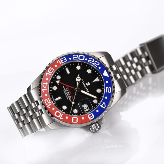 Steinhart Ocean 39 GMT.2 BLUE-RED Ceramic Taucheruhr Online Outlet