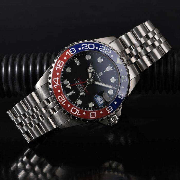 Steinhart Ocean 39 GMT.2 BLUE-RED Ceramic Taucheruhr Online Outlet