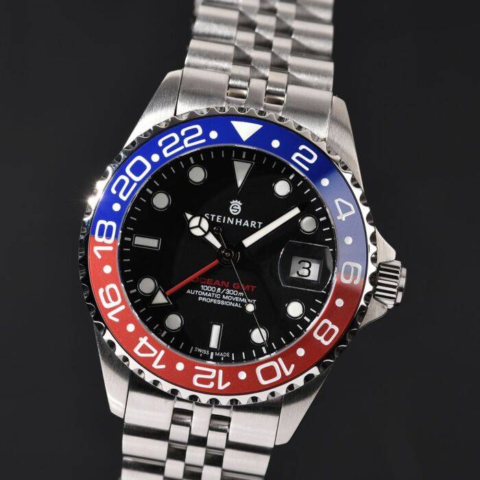Steinhart Ocean 39 GMT.2 BLUE-RED Ceramic Taucheruhr Online Outlet