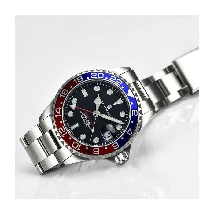 Steinhart Ocean 39 GMT BLUE-RED Taucheruhr Zeitlich begrenztes Angebot