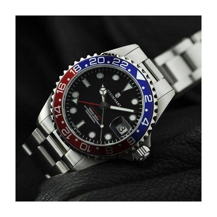 Steinhart Ocean 39 GMT BLUE-RED Taucheruhr Zeitlich begrenztes Angebot