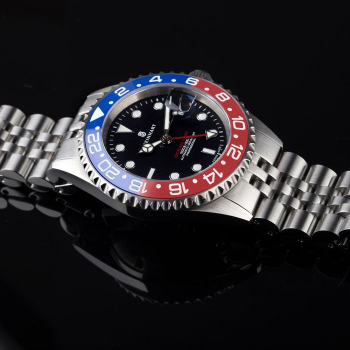 Steinhart Ocean One GMT BLUE-RED. 2 Ceramic Taucheruhr Große Rabatte