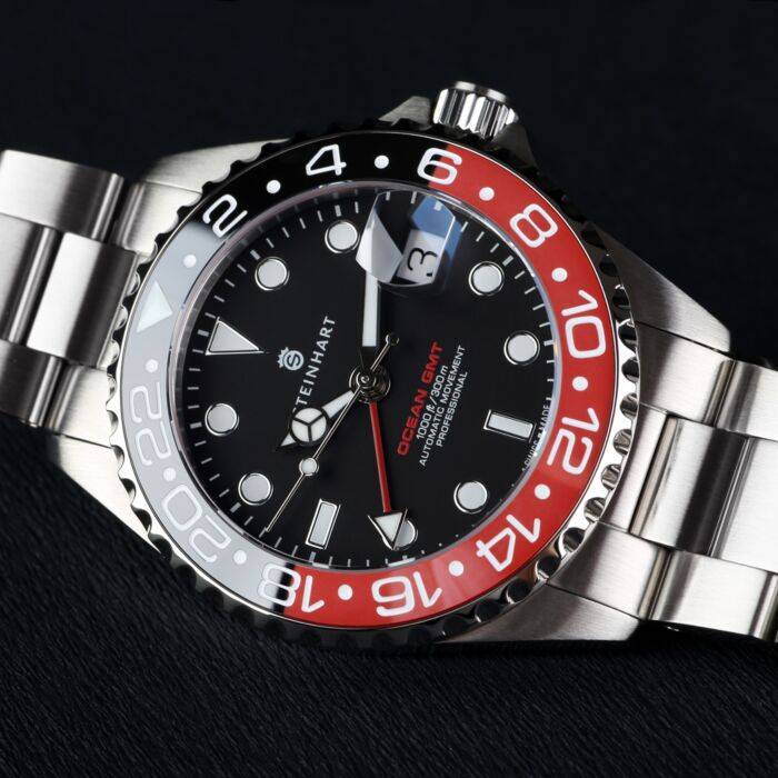 Steinhart Ocean 39 GMT BLACK-RED Ceramic Taucheruhr Neuheiten