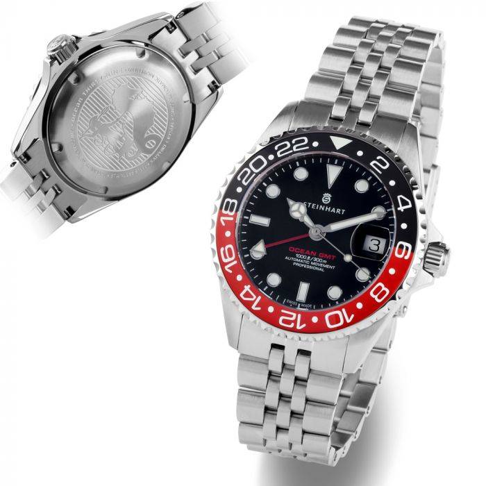 Steinhart Ocean 39 GMT.2 BLACK-RED Ceramic Taucheruhr Saisonale Angebote