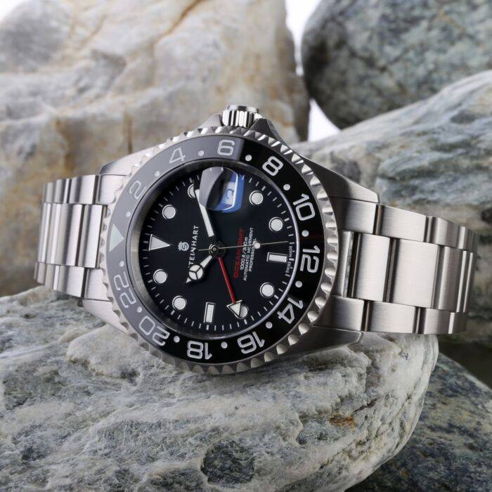 Steinhart Ocean One GMT BLACK Ceramic Taucheruhr Räumungsverkauf